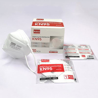 Semimaschera bianca comoda di filtraggio KN95 con la norma GB2626-2019