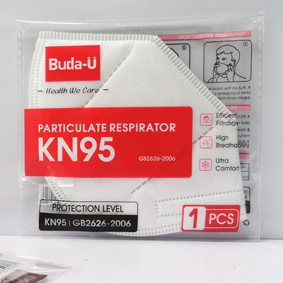 Maschera bianca standard del respiratore KN95 di GB2626-2019 Buda-U
