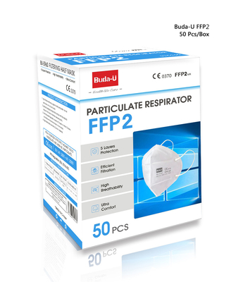 Il respiratore polverizzato della maschera di protezione FFP2, la semimaschera di filtraggio FFP2, i pc 1 imballa o 10 pc imballano 50 pc /Box