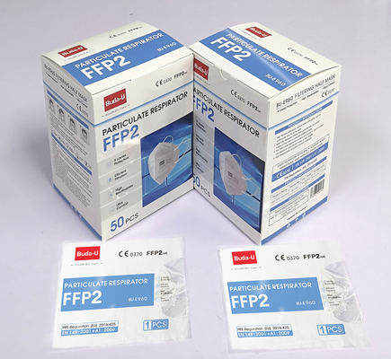 respiratore polverizzato eliminabile bianco 50pcs FFP2 per gli uomini e le donne