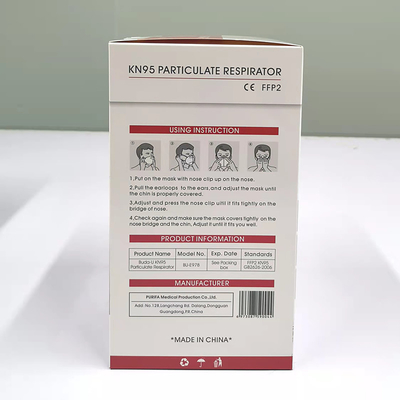 Il respiratore approvato u.c.e. KN95 maschera GB2626-2019 la norma 40pcs bianco