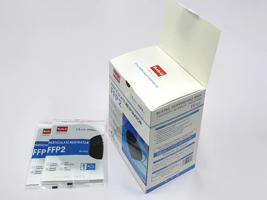 Anti maschera di filtrazione del nero FFP2 della gocciolina con il panno di Meltblown di alta efficienza