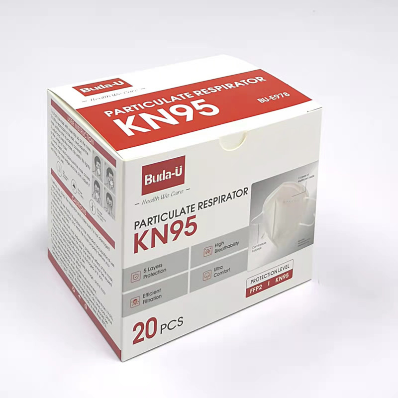 Earloops che imprime la maschera del respiratore KN95 con efficienza di filtrazione di 95%