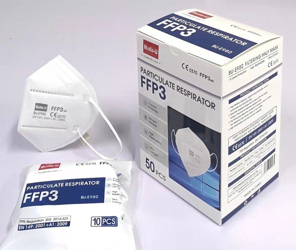 Maschera protettiva di Earloops FFP3, particelle che filtrano il mezzo respiratore della maschera di protezione, efficienza di filtrazione della maschera di protezione FFP3 99%
