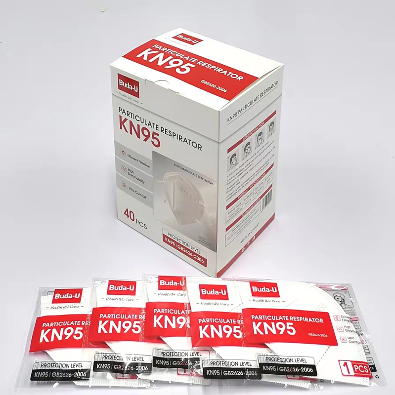Efficienza piegante di filtrazione del tessuto di Meltblown del respiratore della maschera di protezione di Earloop KN95 alta