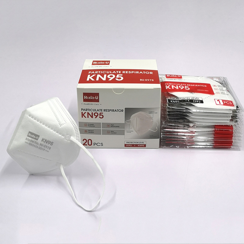 Semimaschera di filtraggio KN95, maschera non tessuta del respiratore KN95, modello With di FDA u.c.e. 2+2+1 strato