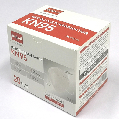 Semimaschera di piegatura di efficienza KN95 di filtrazione di 95% per la prevenzione di COVID protettiva