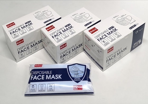 Maschera di protezione medica di BU-E50B 3Ply al dispositivo standard di ASTM FDA elencato ed alla registrazione