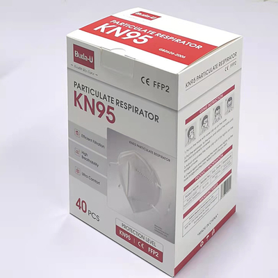 Maschera di protezione di FDA u.c.e. KN95 per la piegatura 40pcs/Box protettivo di prevenzione di COVID