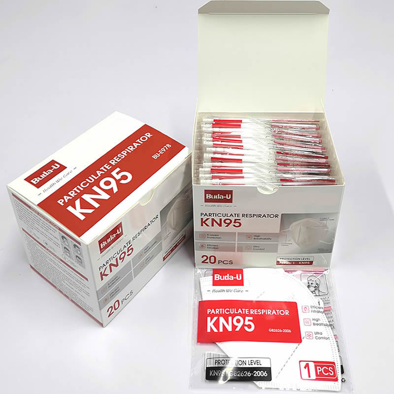 Respiratore polverizzato piegante KN95 per il livello di protezione di Covid